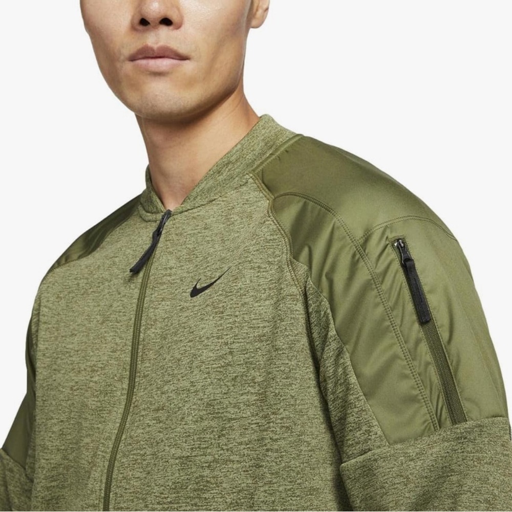 Nike Therma-FIT Men's Training Full-Zip Bomber Jacket Size Small - Picture 3 of 12